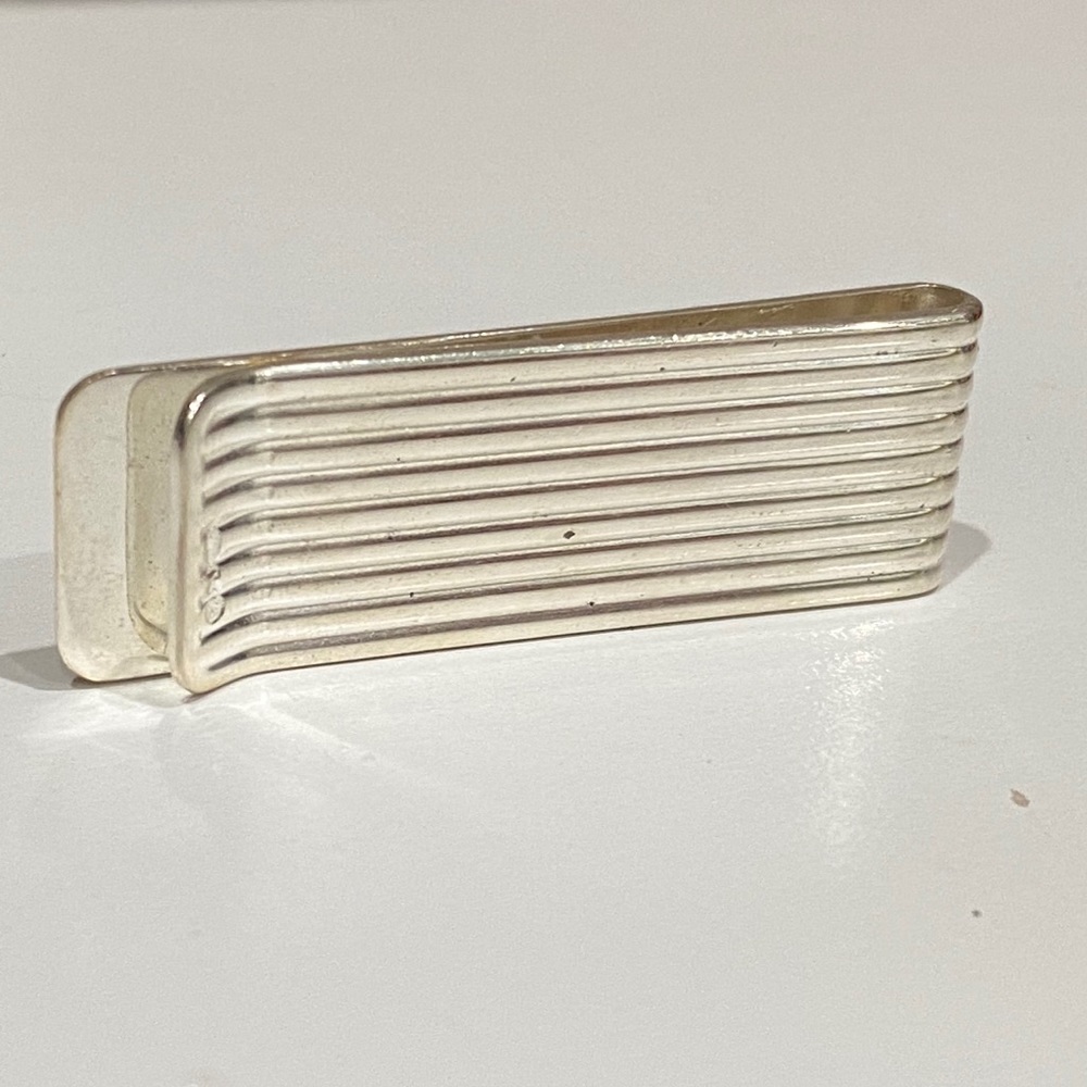 Sterling Silver Money Clip- Vintage - Picture 4 of 5